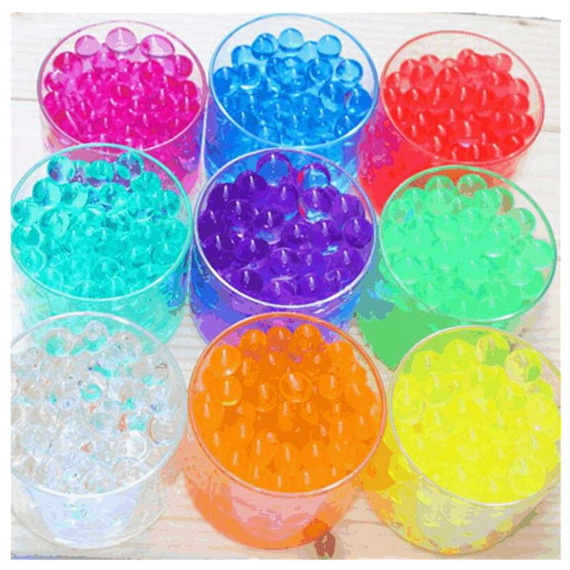 Frcolor 20g Reusable White Crystal Soil Hydrogel Polymer Thermoplastic Beads for DIY, Kids Unisex