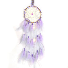 Load image into Gallery viewer, Home Decoration Dream Catcher With Lights Feathers Hand-Woven Ornaments Birthday Graduation Gift Wall Hanging Decor For Car