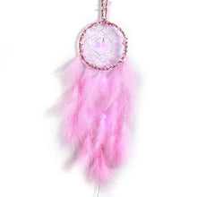 Load image into Gallery viewer, Home Decoration Dream Catcher With Lights Feathers Hand-Woven Ornaments Birthday Graduation Gift Wall Hanging Decor For Car