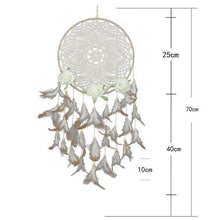 Load image into Gallery viewer, Home Decoration Dream Catcher With Lights Feathers Hand-Woven Ornaments Birthday Graduation Gift Wall Hanging Decor For Car