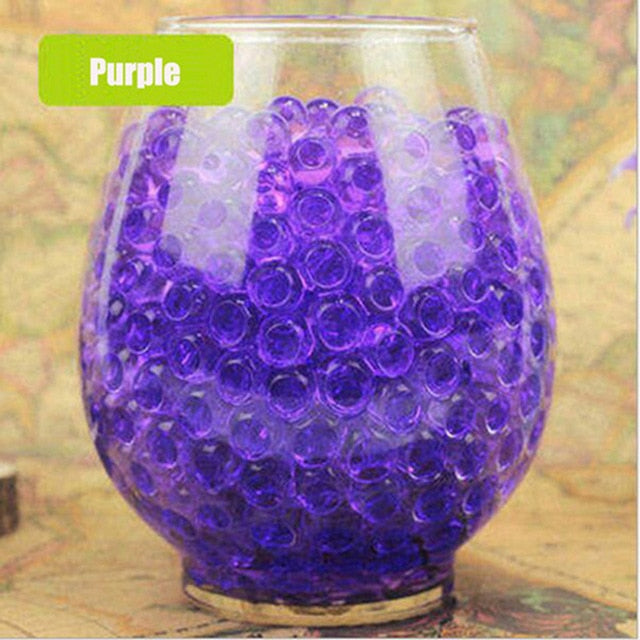 2000pcs Blue Grow Home and Garden Crystal Soil Water Beads Room