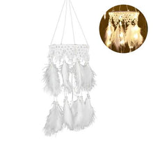 Load image into Gallery viewer, Home Decoration Dream Catcher With Lights Feathers Hand-Woven Ornaments Birthday Graduation Gift Wall Hanging Decor For Car