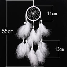 Load image into Gallery viewer, Home Decoration Dream Catcher With Lights Feathers Hand-Woven Ornaments Birthday Graduation Gift Wall Hanging Decor For Car