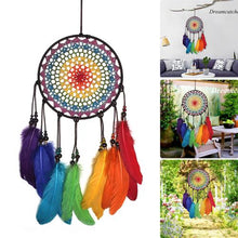Load image into Gallery viewer, Home Decoration Dream Catcher With Lights Feathers Hand-Woven Ornaments Birthday Graduation Gift Wall Hanging Decor For Car