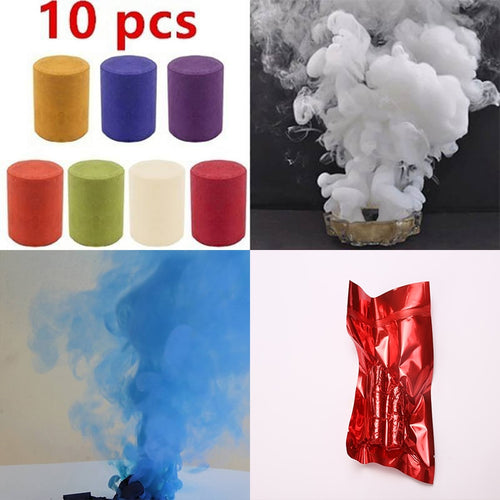 Colorful Halloween Smoke Cake Spray Smoke Effect Show Halloween Party Stage Studio Photo Props Magic Fog Smokes Cake Toy Gifts