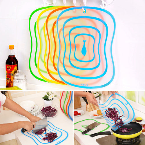 1pc Plastic Chopping Board Non-slip Frosted Kitchen Cutting Board Vegetable Meat Tools Kitchen Accessories Chopping Board